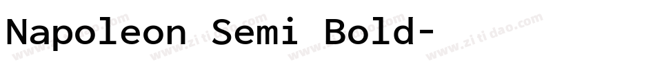 Napoleon Semi Bold字体转换